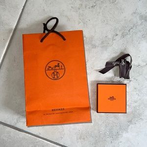 Hermes gift bag, box, ribbon